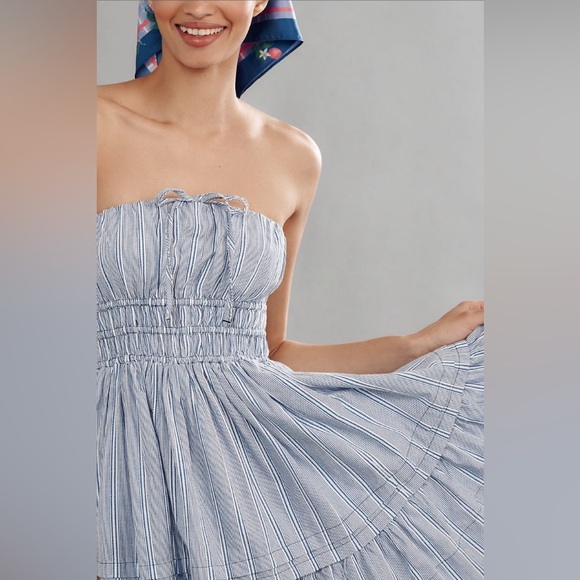 NWT Anthropologie Somerset Strapless Mini Dress, sz M - Picture 3 of 4